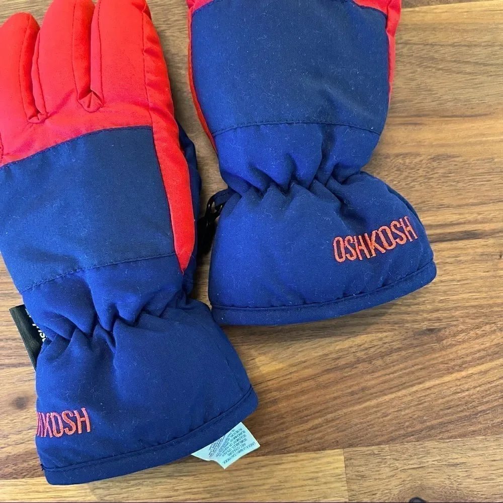 🍋 OshKosh B’gosh• Kids’ Blue & Red Insulating Mittens